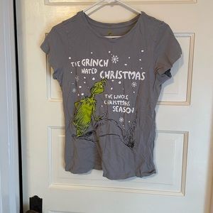 the grinch grey tshirt - juniors medium